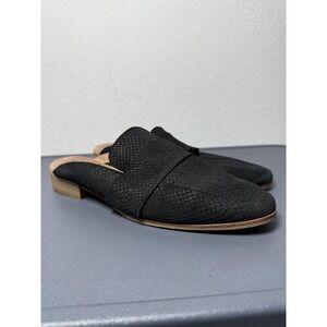 Free People Shoes Womens Size 10 Black Suede Loafer‎ Mules Slip On Spain EU 41